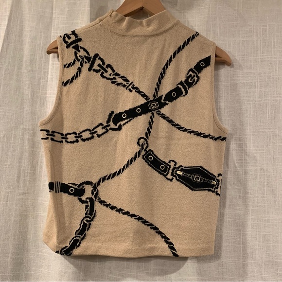 ST. JOHN cream mock tank size medium - Picture 4 of 7